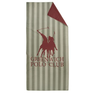 Greenwich Polo Club Πετσετα Θαλασσης 80Χ170 Essential 5218 Coral, Green