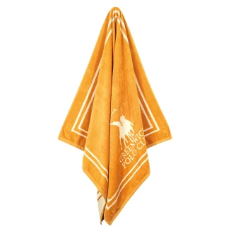 Πετσέτα Θαλάσσης 90x170 Greenwich Polo Club 4051 Cream-Ochre