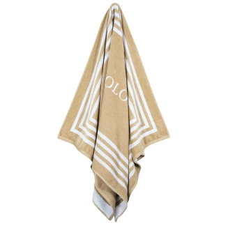 Πετσέτα Θαλάσσης 90x170 Greenwich Polo Club 4053 Black-Taupe