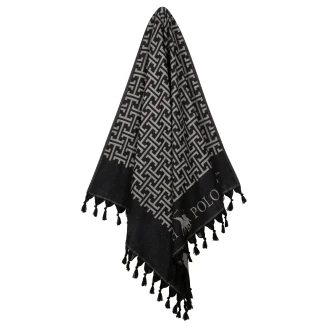 Πετσέτα-Παρεό 90x170 Greenwich Polo Club 4056 Black Grey