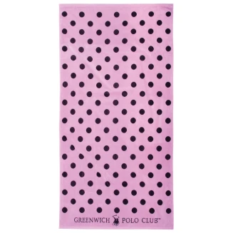 Πετσέτα Θαλάσσης 90x170 Greenwich Polo Club 4072 Black-Pink