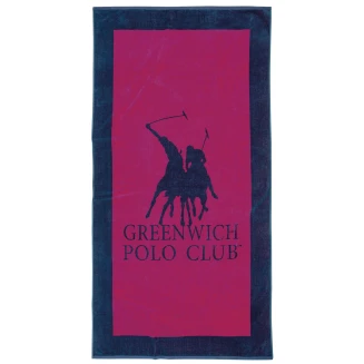 Πετσέτα Θαλάσσης 90x180 Greenwich Polo Club 4002 Blue-Fuschia