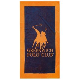 Πετσέτα Θαλάσσης 90x180 Greenwich Polo Club 4003 Blue-Orange