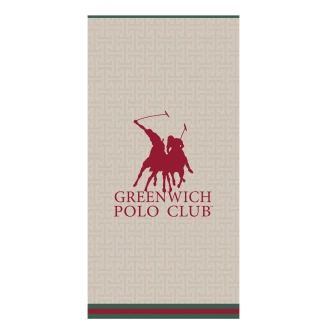 Greenwich Polo Club Πετσετα Θαλασσης 90Χ180 Essential 5225 Red, Taupe