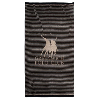 Greenwich Polo Club Πετσετα Θαλασσης 90Χ180 Essential 5235 Black