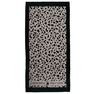 Greenwich Polo Club Πετσετα Θαλασσης 90Χ180 Essential 5237 Black, Taupe