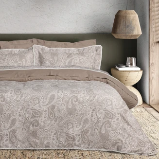 Πάπλωμα Υπέρδιπλο 220x240 Das Home Prestige 1732 Taupe