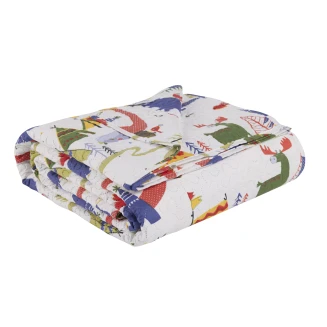 Κουβερλί Μονό Kids 160x240 Das Home 4927 Blue-Green-White