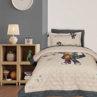 Κουβερλί Μονό Kids 160x240 Das Home 4939 Beige-Grey