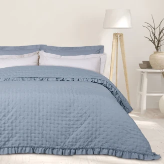Κουβερλί Υπέρδιπλo 220x240 Das Home Happy 9657 Blue