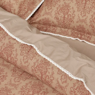 Παπλωματοθήκη Σετ Υπέρδιπλη 220x240 Das Home Prestige 1731 Teracotta