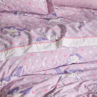 Παπλωματοθήκη Σετ Μονή 160x240 Das Kids 4988 Lilac