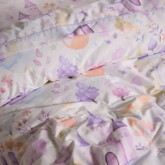 Παπλωματοθήκη Σετ Μονή 160x240 Das Kids 4989 Lilac