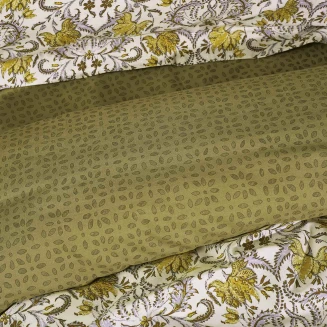 Παπλωματοθήκη Σετ Μονή 160x240 Das Home Casual 5412 Nude-Λαδι-Μπλε