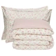DAS HOME ΣΕΤ ΠΑΠΛΩΜΑΤΟΘΗΚΗ ΜΟΝΗ HAPPY FLANNEL 9700 ECRU, PINK