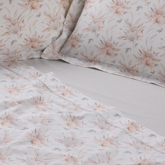 Das Home Σετ Παπλωματοθηκη Υπερδιπλη Daily 3181 Cream, Grey 220X240