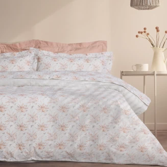 Das Home Σετ Παπλωματοθηκη Υπερδιπλη Daily 3181 Cream, Grey 220X240