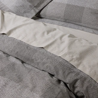 Παπλωματοθήκη Σετ Υπέρδιπλη 220x240 Das Home Casual 5458 Beige-Grey