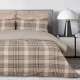DAS HOME ΣΕΤ ΠΑΠΛΩΜΑΤΟΘΗΚΗ ΥΠΕΡΔΙΠΛΗ HAPPY FLANNEL 9679 BEIGE, OLIVE