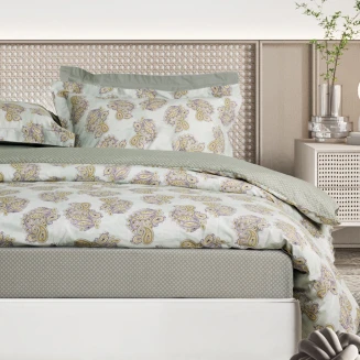 Παπλωματοθήκη Σετ Υπέρδιπλη 220x240 Das Home Happy 9686 Mint