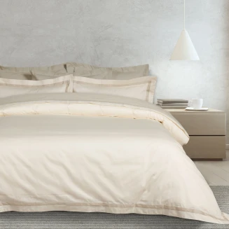 Παπλωματοθήκη Σετ Υπέρδιπλη 220x240 Das Home Executive 1699 Ivory
