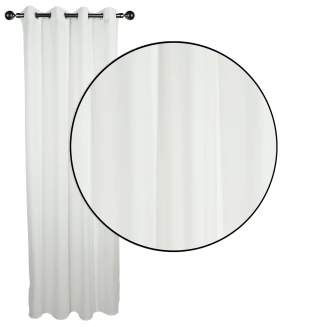 Κουρτίνα Με Κρίκους 140x270 Das Home 2233 Λευκό