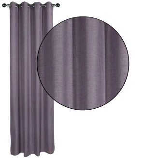 Κουρτίνα Με Κρίκους 140x270 Das Home 2241 Μώβ