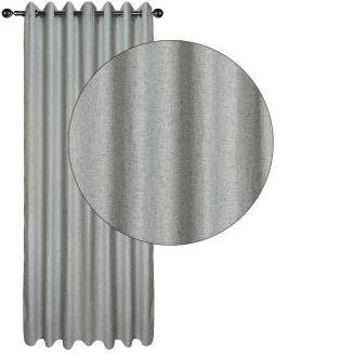 Κουρτίνα Με Κρίκους 140x270 Das Home 2252 Γκρί