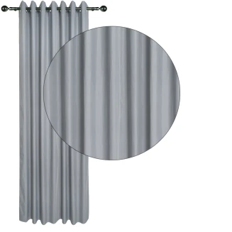 Κουρτίνα Με Κρίκους 140x270 Das Home 2256 Γκρί Σκούρο