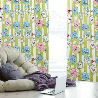 Κουρτίνα Με Κρίκους 140x280 Das Home 2059