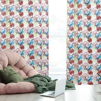 Κουρτίνα Με Κρίκους 140x280 Das Home 2106