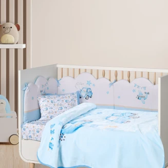 Κουβέρτα Velour Κούνιας 110x140 Das Home Baby Relax 4918 Blue