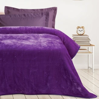 Κουβέρτα Velour Μονή 160x220 Das Kids 0296 Purple