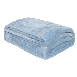 Κουβέρτα Velour Μονή 160x220 Das Home 1344 Γαλάζιο