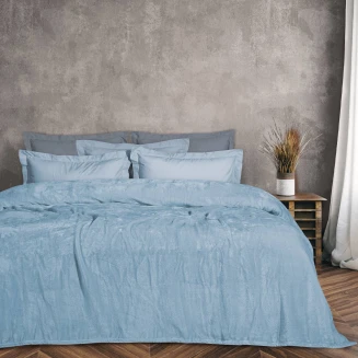Κουβέρτα Velour Μονή 160x220 Das Home 1344 Γαλάζιο