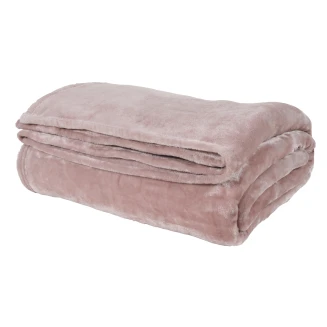 Κουβέρτα Velour Μονή 160x220 Das Home 1346 Ρόζ