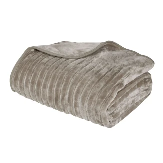 Κουβέρτα Velour Μονή 160x240 Das Home 1350 Σπαγγί