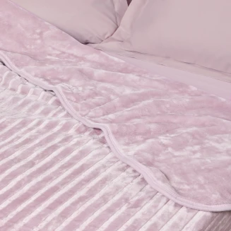 Κουβέρτα Velour Mονή 160x240 Das Home 1383 Dusty Pink