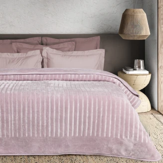 Κουβέρτα Velour Mονή 160x240 Das Home 1383 Dusty Pink
