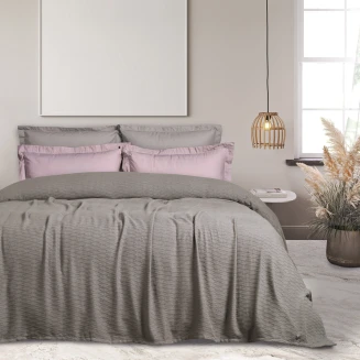 Κουβέρτα Ζακάρ Υπέρδιπλη 220x240 Das Home 0492 Σπαγγί