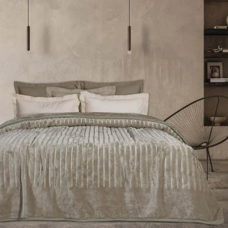 Κουβέρτα Velour Υπέρδιπλη 220x240 Das Home 1350 Σπαγγί
