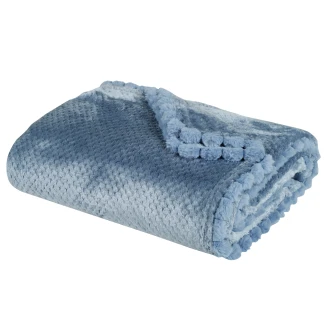 Κουβέρτα Fleece Καναπέ 130x170 Das Home 1186 Dusty Blue