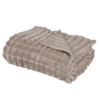 Κουβέρτα Καναπέ Fleece 130x170 Das Home 1387 Taupe