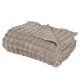 DAS HOME ΚΟΥΒΕΡΤΑ ΚΑΝΑΠΕ FLEECE 1387 TAUPE