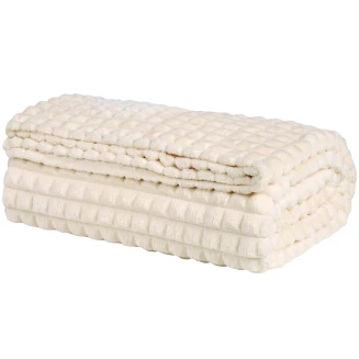 Κουβέρτα Fleece Υπέρδιπλη 220x240 Das Home 1356 Ivory