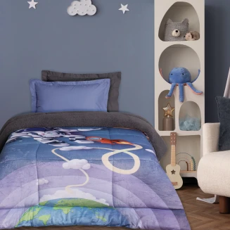 Κουβερτοπάπλωμα Μονό 160x220 Das Kids 4975 Blue-Grey