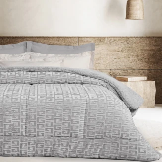 Κουβερτοπάπλωμα Υπέρδιπλο 220x240 Das Home Sherpa 1392 Grey