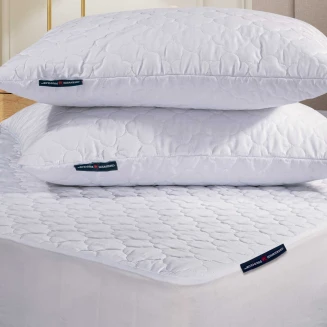 Μαξιλαροθήκες Σετ Καπιτονέ 50x70 Greenwich Polo Club 2340 Λευκό