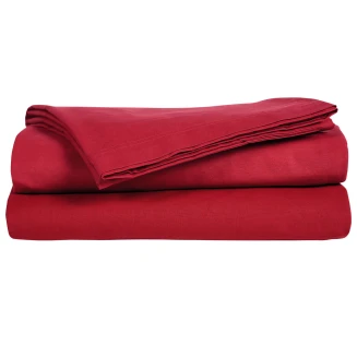 Σεντόνι Μεμονωμένο Μονό 170x260 Das Home 1014 Μπορντώ