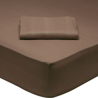 Σεντόνι Μεμονωμένο Μονό Με Λάστιχο 100x200+35 Das Home 1004 Καφέ